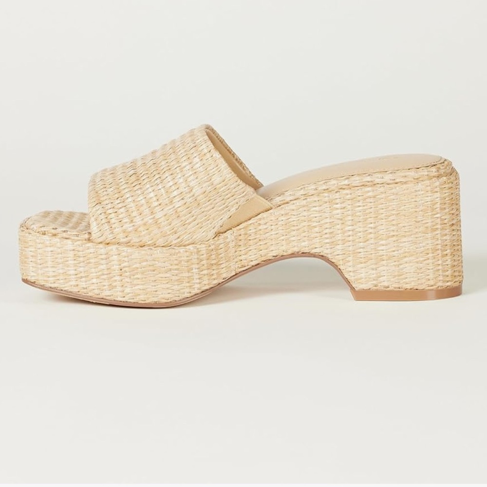 The Drop Size 7 Platform Raffia Wedge - Picture 2 of 2